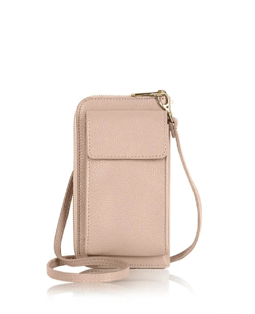 Smoke Rose Genuine Leather Crossbody Phone Bag – MERLEORA