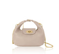Smoke Rose Italian Leather Convertible Mini Bag with Chain Strap – MERLEORA